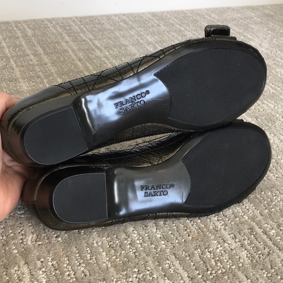NWOB FRANCO SARTO L-Chord Ballet Flats, Olive Flats, Buckle Flats, Fall Shoes - Picture 8 of 10
